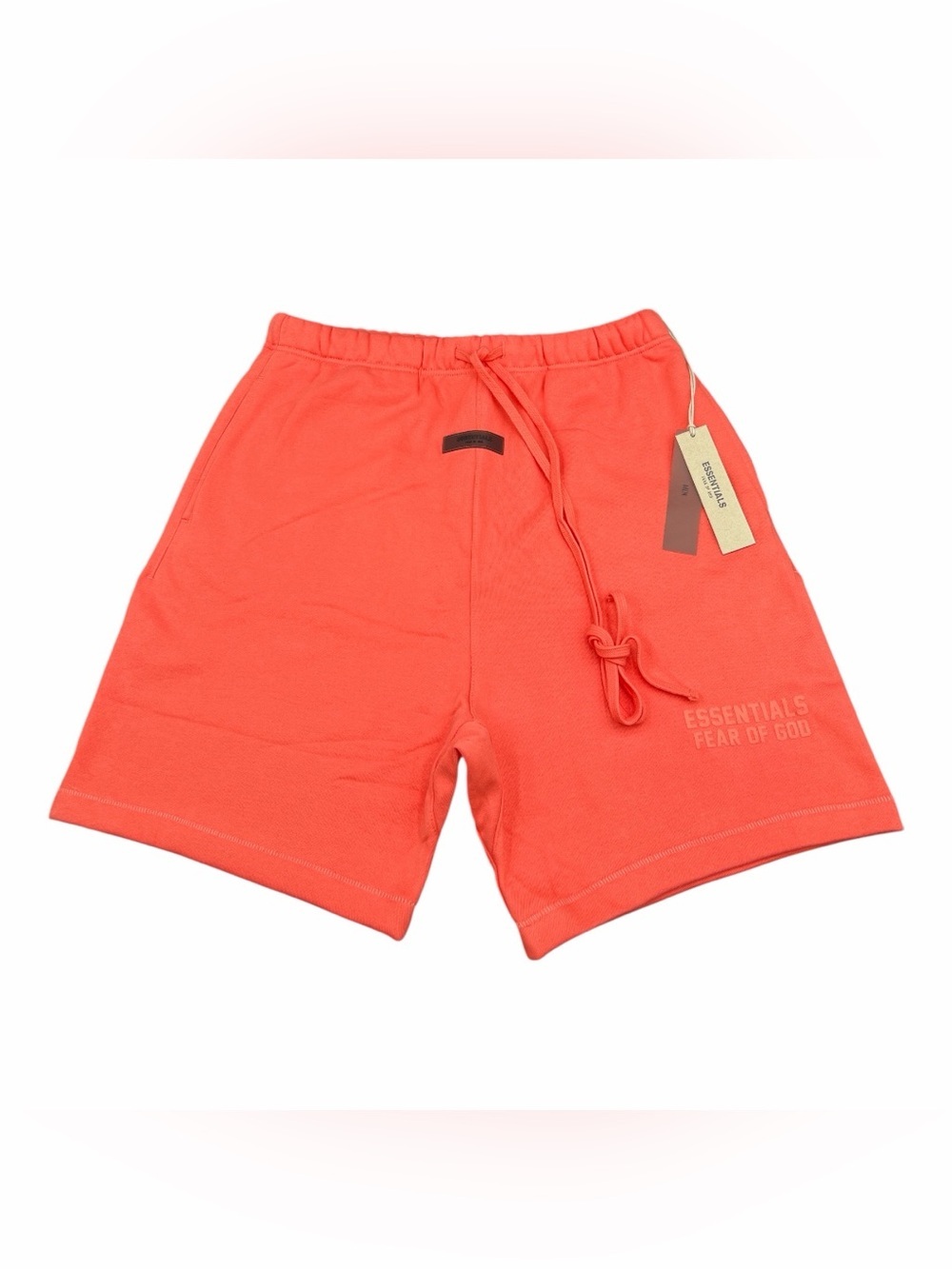 Essentials Men’s Coral Athletic Terry Shorts